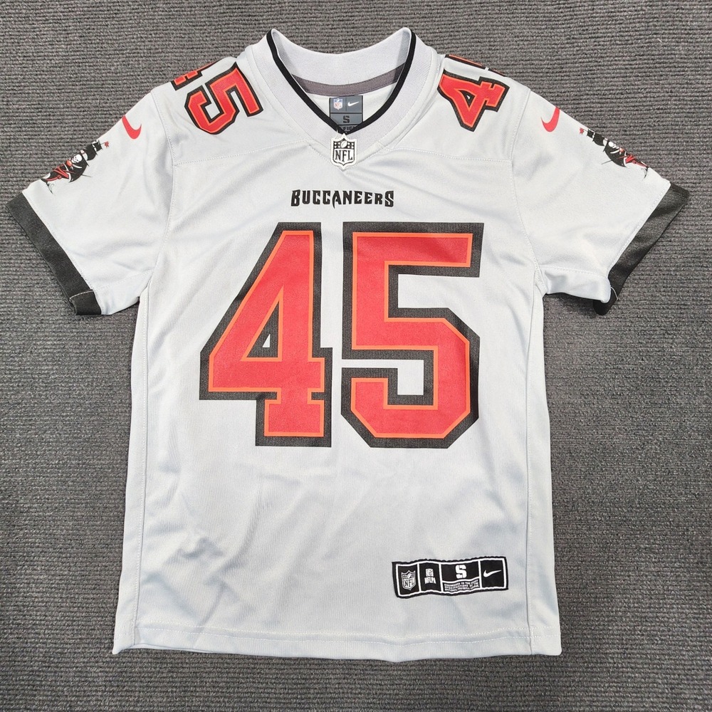 Nike Tampa Bay Buccaneers #45 Devin White‎ Jersey Youth Small Gray NFL On Field